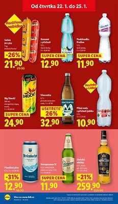 akční leták Lidl 22.1.2026-25.1.2026