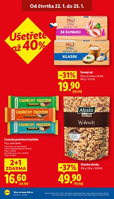 akční leták Lidl 22.1.2026-25.1.2026