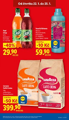 akční leták Lidl 22.1.2026-25.1.2026