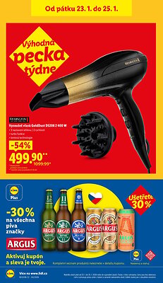 akční leták Lidl 22.1.2026-25.1.2026