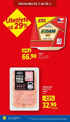 akční leták Lidl 22.1.2026-25.1.2026