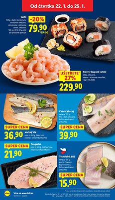 akční leták Lidl 22.1.2026-25.1.2026