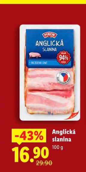Anglická slanina Pikok