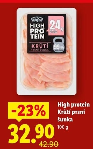 High protein krůtí prsní šunka Pikok