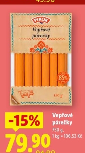Párečky vepřové Pikok