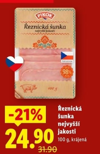 Šunka Řeznická nejvyšší jakosti Pikok