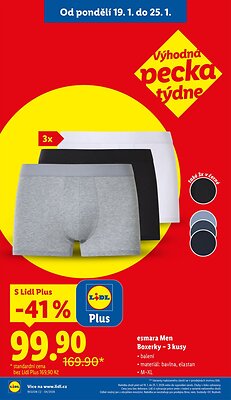 akční leták Lidl 19.1.2026-25.1.2026