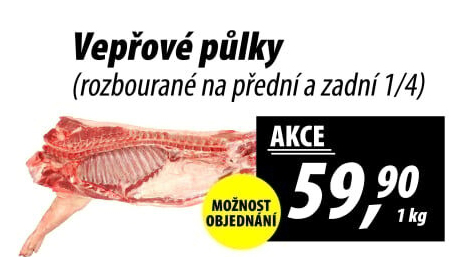 Vepřové půlky rozbourané