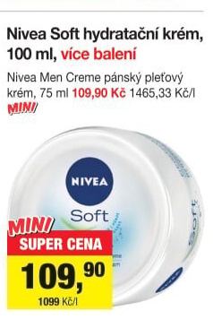 Krém hydratační Soft Nivea