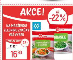 Hrášek mražený Váš Výběr
