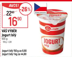 Jogurt bílý Váš Výběr