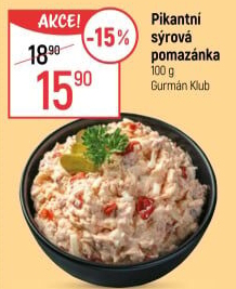 Pikantní sýrová pomazánka