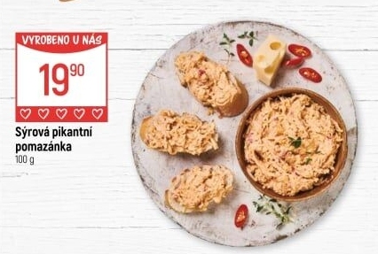 Pikantní sýrová pomazánka Globus