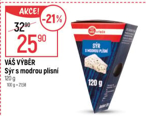 Sýr s modrou plísní Váš Výběr