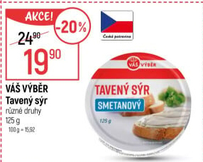 Tavený sýr Váš Výběr