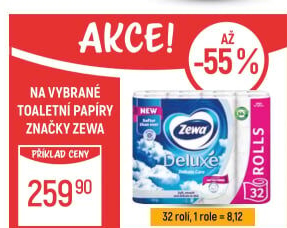 Toaletní papír 3vrstvý Deluxe Zewa