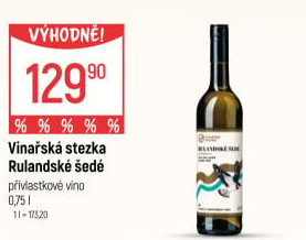Víno Rulandské šedé Vinařská Stezka - přívlastková