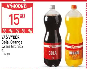 Limonáda Cola Váš Výběr