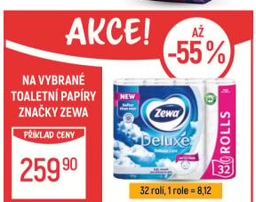 Toaletní papír 3vrstvý Deluxe Zewa