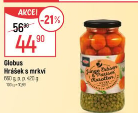 Hrášek s mrkví Globus
