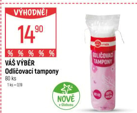 Odličovací tampony Váš Výběr