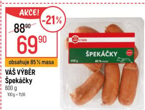 Špekáčky Váš Výběr