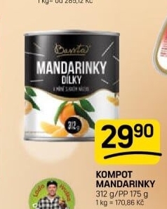 Kompot mandarinky Bassta