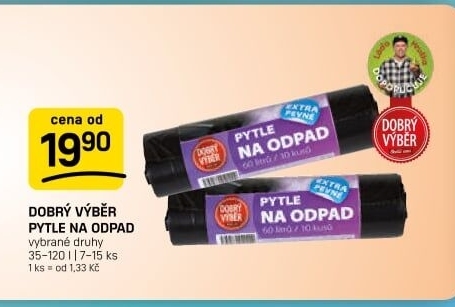 Pytle na odpadky Dobrý Výběr
