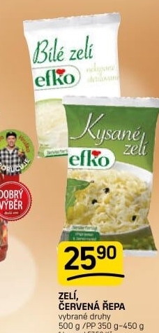 Zelí bílé kysané Efko