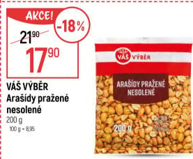 Arašídy pražené Váš Výběr