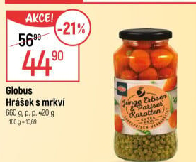 Hrášek s mrkví Globus