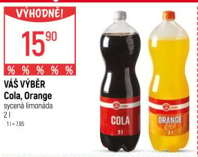 Limonáda Cola Váš Výběr