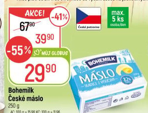 Máslo Opočenské Bohemilk