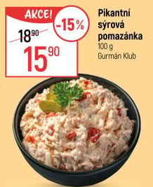 Pikantní sýrová pomazánka
