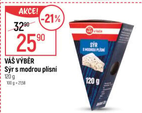 Sýr s modrou plísní Váš Výběr