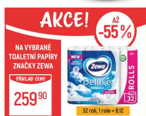 Toaletní papír 3vrstvý Deluxe Zewa