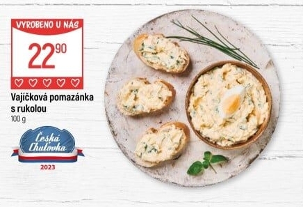 Vajíčková pomazánka s rukolou Globus