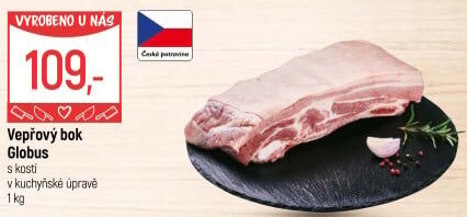Vepřový bok s kostí Globus