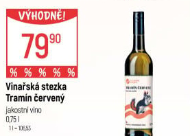 Víno Tramín červený Vinařská Stezka