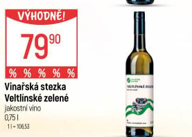 Víno Veltlínské zelené Vinařská Stezka