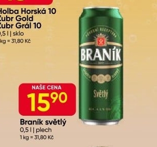 Pivo světlé Braník