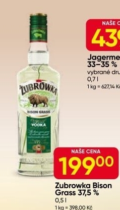Vodka Zubrowka Bison Grass