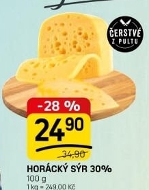 Horácký sýr 30%