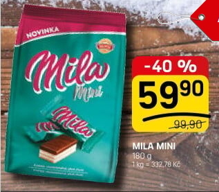 Oplatky mini Mila Sedita