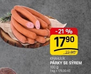 Párky se sýrem Krahulík