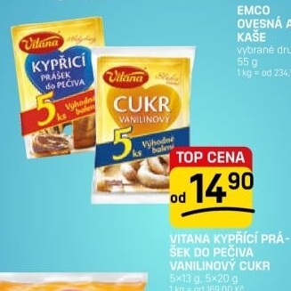 Přísady na pečení Vitana