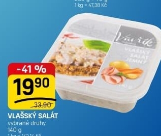Salát vlašský Lahůdky Vavřík