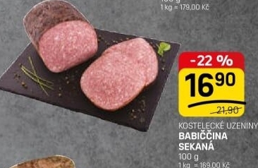 Sekaná babiččina Kostelecké uzeniny