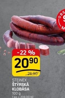 Štýrská klobása Steinex