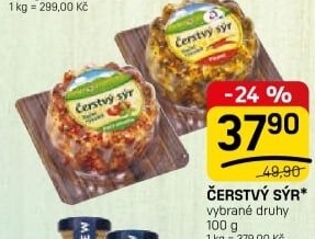 Sýr čerstvý v koření Kromilk